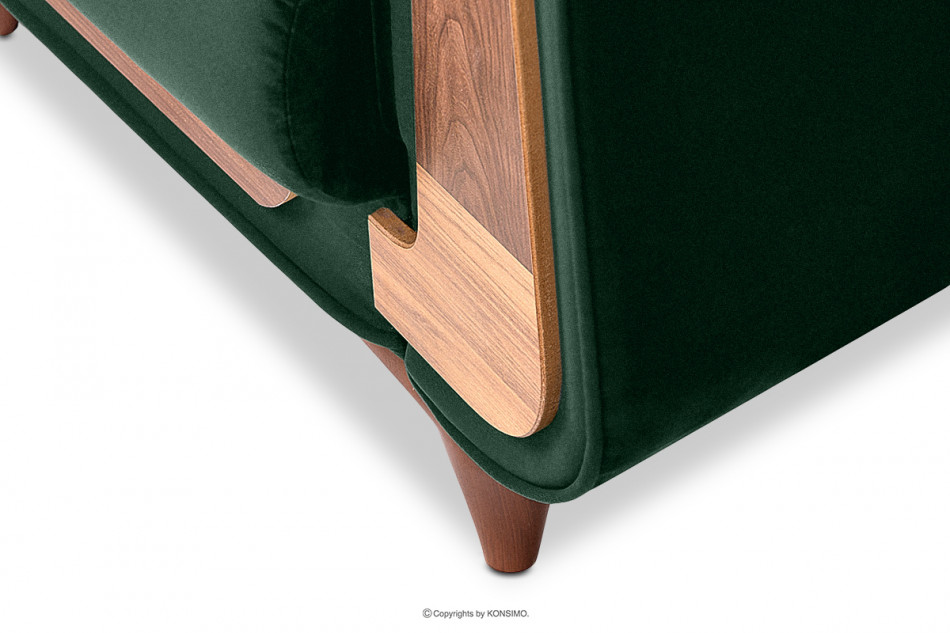 GUSTAVO Zielony fotel do salonu welur zielony - zdjęcie 5