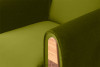 GUSTAVO Oliwkowy fotel do salonu welur oliwkowy - zdjęcie 6