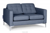 PORTOFINO Nowoczesna sofa 2 osobowa do salonu granatowa niebieski - zdjęcie 1