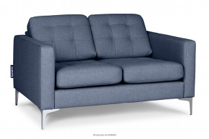 PORTOFINO, https://konsimo.pl/kolekcja/portofino/ Nowoczesna sofa 2 osobowa do salonu granatowa niebieski - zdjęcie