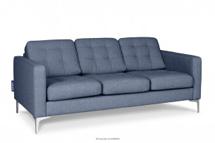 PORTOFINO, https://konsimo.pl/kolekcja/portofino/ Nowoczesna sofa 3 osobowa do salonu granatowa niebieski - zdjęcie