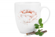 Kubek dla 6 osób porcelana Piwonia