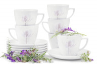 Komplet filiżanek dla 6 osób porcelana Oset (12el.)