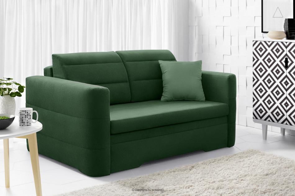 CODIS Mała sofa 2 osobowa rozkładana ciemnozielona ciemny zielony - zdjęcie 1