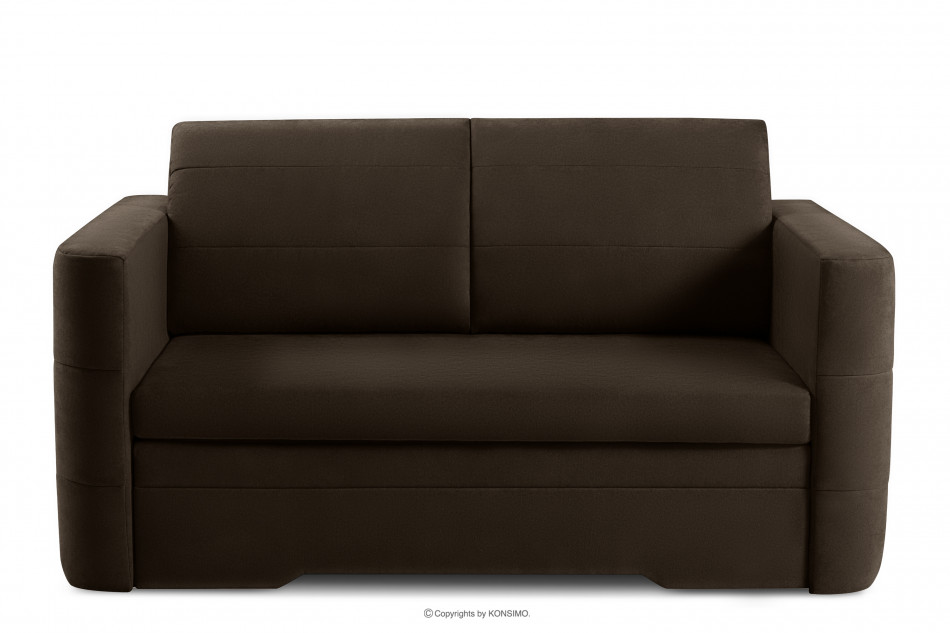 CODIS Mała sofa 2 osobowa rozkładana brązowa brązowy - zdjęcie 0