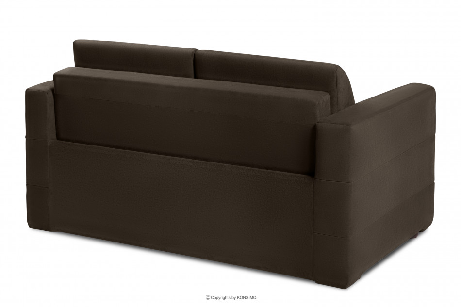 CODIS Mała sofa 2 osobowa rozkładana brązowa brązowy - zdjęcie 3