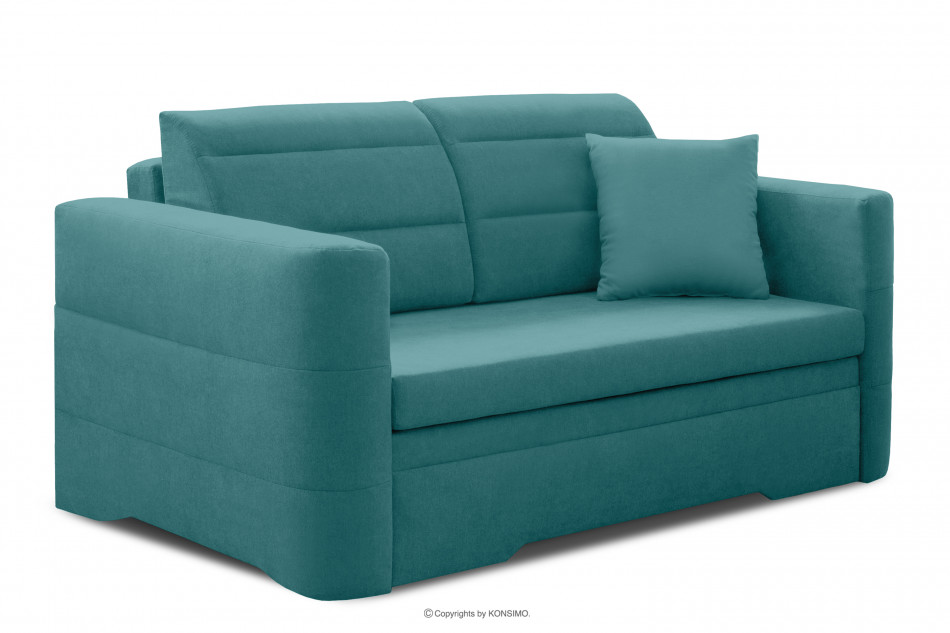 CODIS Mała sofa 2 osobowa rozkładana błękitna błękitny - zdjęcie 2