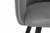 PYRUS Krzesło welurowe szare szary/czarny - zdjęcie 10