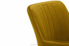 PYRUS Krzesło welurowe żółte musztardowy/czarny - zdjęcie 11