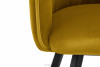 PYRUS Krzesła welurowe żółte 2szt miodowy/czarny - zdjęcie 12