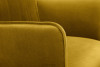 PYRUS Krzesło welurowe żółte musztardowy/czarny - zdjęcie 8