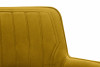 PYRUS Krzesło welurowe żółte musztardowy/czarny - zdjęcie 7
