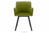 PYRUS Krzesło welurowe zielone oliwkowy/czarny - zdjęcie 3