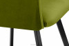 PYRUS Krzesło welurowe zielone oliwkowy/czarny - zdjęcie 9