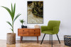 PYRUS Krzesło welurowe zielone oliwkowy/czarny - zdjęcie 2