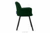 PYRUS Krzesła do salonu welur butelkowa zieleń 2szt ciemny zielony/czarny - zdjęcie 6