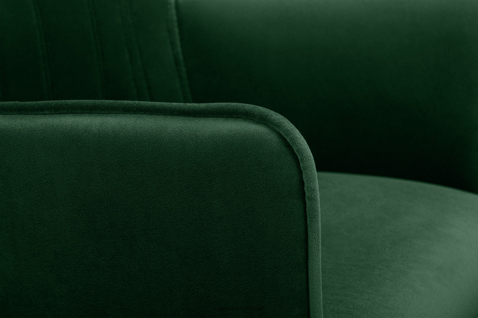PYRUS Krzesło welurowe butelkowa zieleń ciemny zielony/czarny - zdjęcie 7