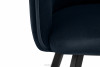 PYRUS Krzesła do salonu welur granatowe 2szt granatowy/czarny - zdjęcie 12