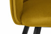 PYRUS Krzesła do salonu welur żółte 2szt miodowy/czarny - zdjęcie 11