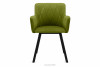 PYRUS Krzesła do salonu welur zielone 2szt oliwkowy/czarny - zdjęcie 5
