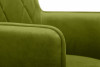 PYRUS Krzesło do salonu welur zielone oliwkowy/czarny - zdjęcie 7