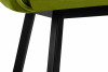 PYRUS Krzesło do salonu welur zielone oliwkowy/czarny - zdjęcie 6