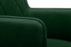 PYRUS Krzesło do salonu welur butelkowa zieleń ciemny zielony/czarny - zdjęcie 7