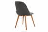 RIFO Krzesła tapicerowane welurowe szare 2szt szary/jasny dąb - zdjęcie 7