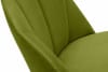 RIFO Krzesło tapicerowane welurowe zielone oliwkowy/jasny dąb - zdjęcie 10