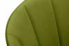 RIFO Krzesła tapicerowane welurowe zielone 2szt oliwkowy/jasny dąb - zdjęcie 11