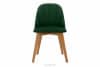 RIFO Krzesła tapicerowane welurowe butelkowa zieleń 2szt ciemny zielony/jasny dąb - zdjęcie 5