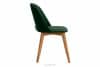 RIFO Krzesła tapicerowane welurowe butelkowa zieleń 2szt ciemny zielony/jasny dąb - zdjęcie 6