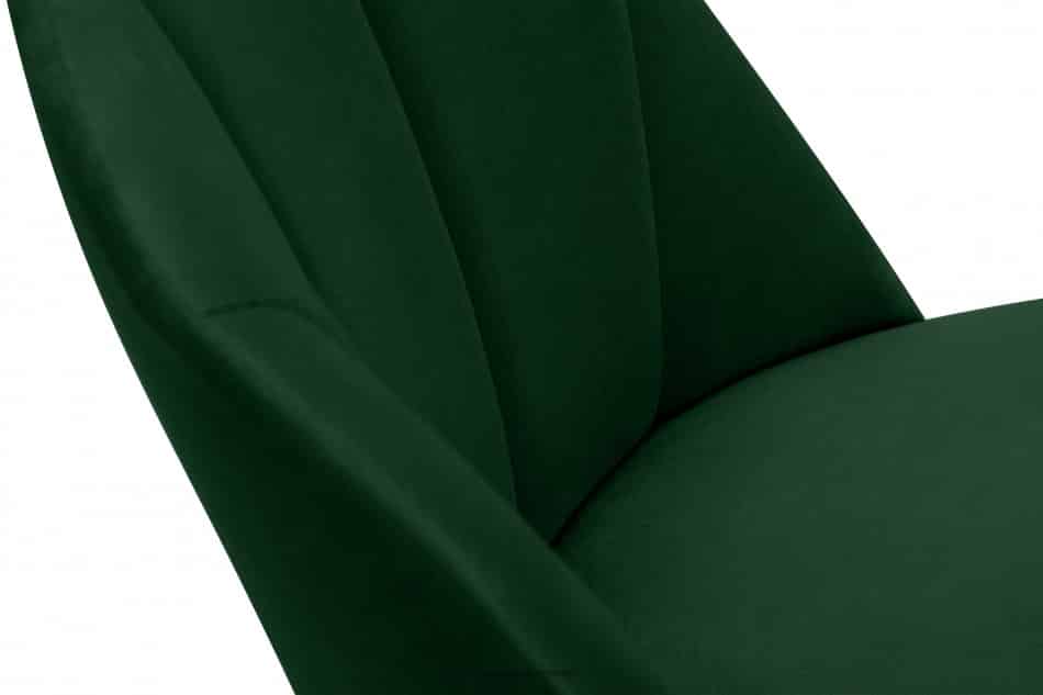 RIFO Krzesła tapicerowane welurowe butelkowa zieleń 2szt ciemny zielony/jasny dąb - zdjęcie 11