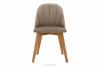 RIFO Krzesło tapicerowane welurowe beżowe beżowy/jasny dąb - zdjęcie 3
