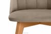 RIFO Krzesło tapicerowane welurowe beżowe beżowy/jasny dąb - zdjęcie 8