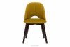 BOVIO Krzesła do salonu żółte 2szt miodowy/wenge - zdjęcie 5