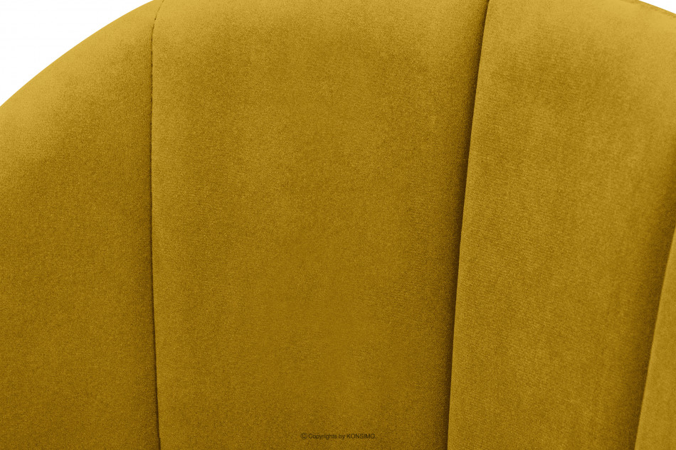 BOVIO Krzesło do salonu żółte musztardowy/wenge - zdjęcie 9