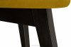 BOVIO Krzesła do salonu żółte 2szt miodowy/wenge - zdjęcie 10