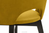 BOVIO Krzesła do salonu żółte 2szt miodowy/wenge - zdjęcie 9