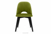 BOVIO Krzesło do salonu zielone oliwkowy/wenge - zdjęcie 3