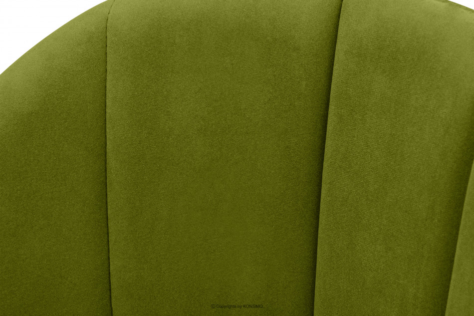 BOVIO Krzesło do salonu zielone oliwkowy/wenge - zdjęcie 8