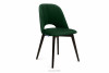 BOVIO Krzesło do salonu butelkowa zieleń ciemny zielony/wenge - zdjęcie 1