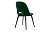 BOVIO Krzesło do salonu butelkowa zieleń ciemny zielony/wenge - zdjęcie 5