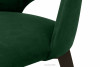 BOVIO Krzesło do salonu butelkowa zieleń ciemny zielony/wenge - zdjęcie 9