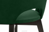 BOVIO Krzesło do salonu butelkowa zieleń ciemny zielony/wenge - zdjęcie 7