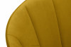 BAKERI Krzesła skandynawskie welur żółte 2szt miodowy/jasny dąb - zdjęcie 11