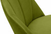 BAKERI Krzesła skandynawskie welur zielone 2szt oliwkowy/jasny dąb - zdjęcie 12