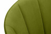 BAKERI Krzesła skandynawskie welur zielone 2szt oliwkowy/jasny dąb - zdjęcie 11