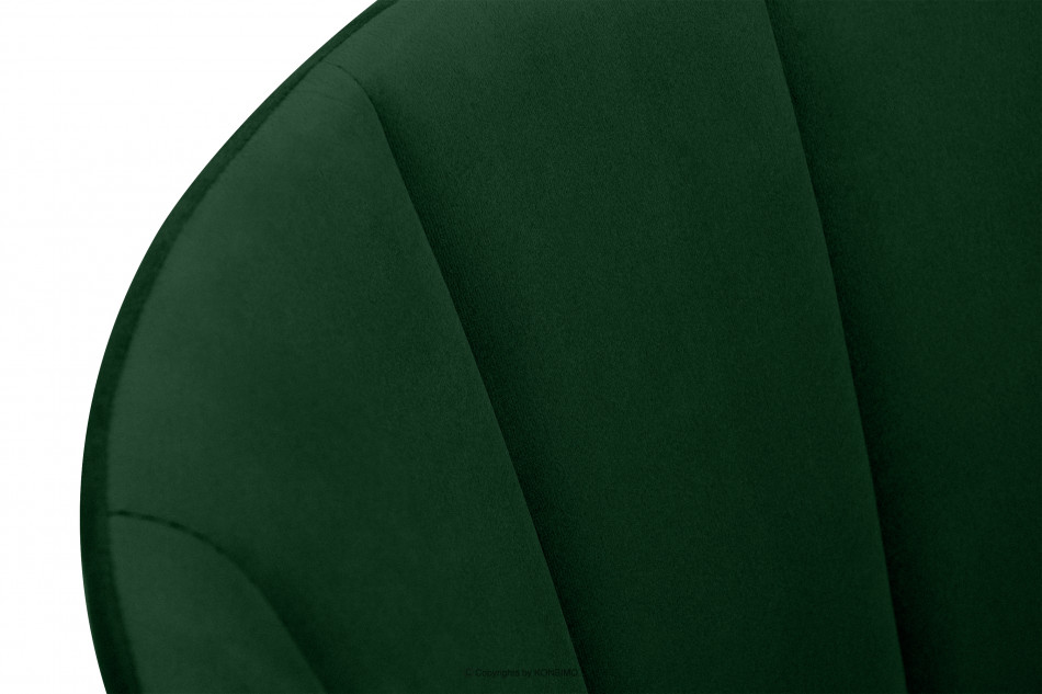 BAKERI Krzesło skandynawskie welur butelkowa zieleń ciemny zielony/jasny dąb - zdjęcie 8
