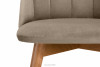 BAKERI Krzesła skandynawskie welur beżowe 2szt beżowy/jasny dąb - zdjęcie 10